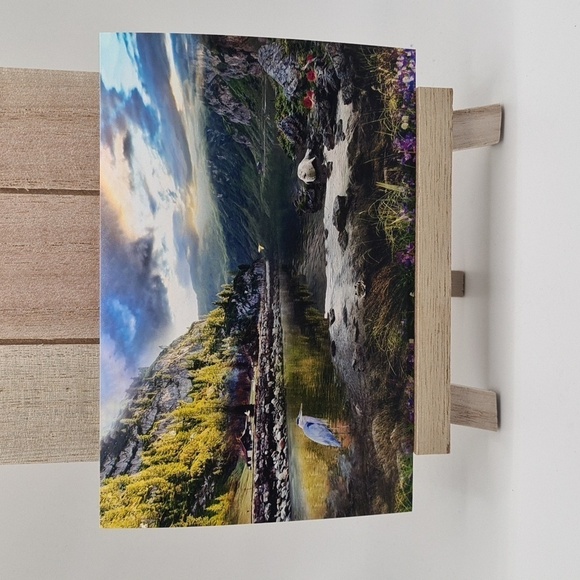 NobleCaptures Other - 4x6 Calm Majestic Landscape Fantasy‎ Composite Oil Painting Wall Art Print